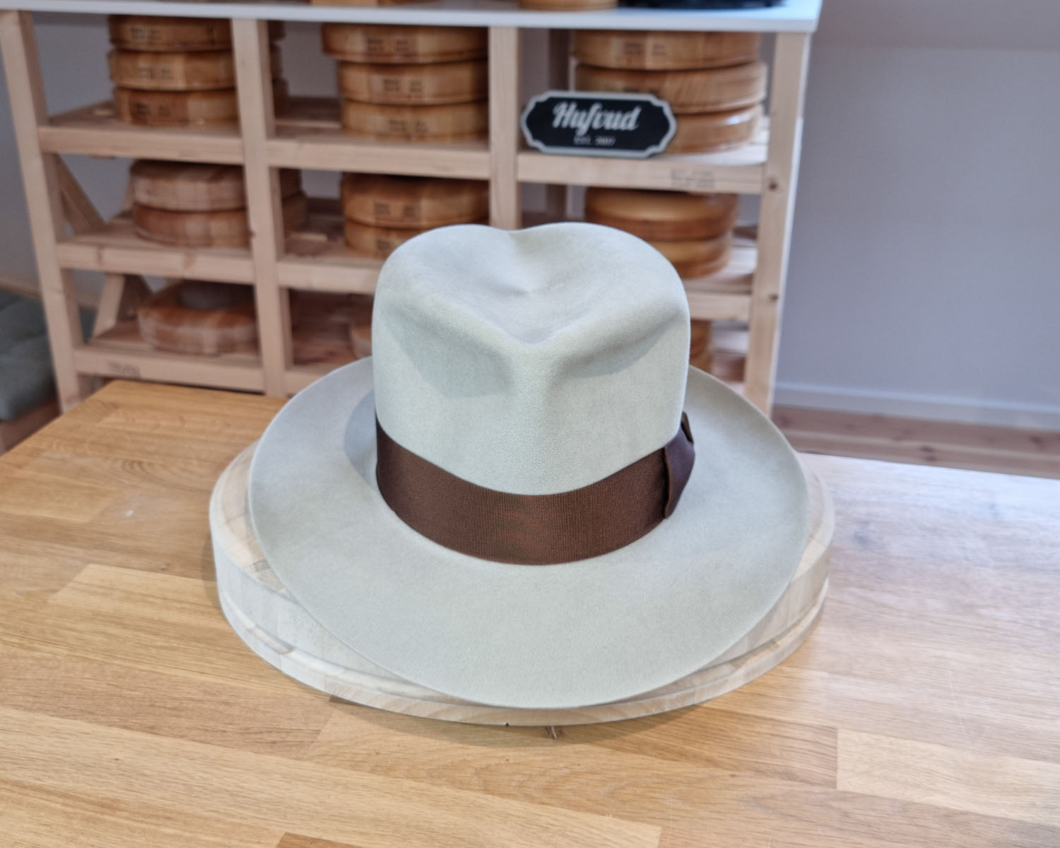 LEIFUR Lucky FEDORA | 100X BEAVER | SILVERBELLY COLOR | SIZE 58, US 7 1/4