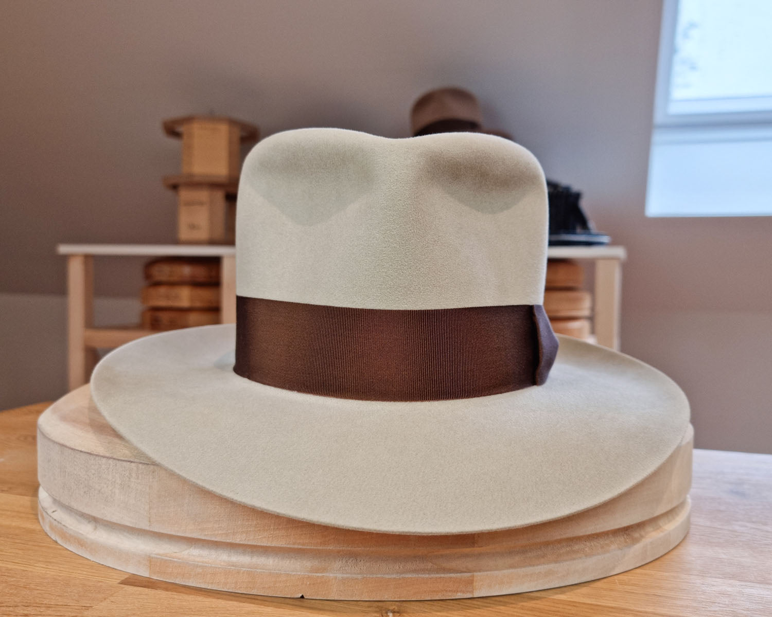 LEIFUR Lucky FEDORA | 100X BEAVER | SILVERBELLY COLOR | SIZE 58, US 7 1/4