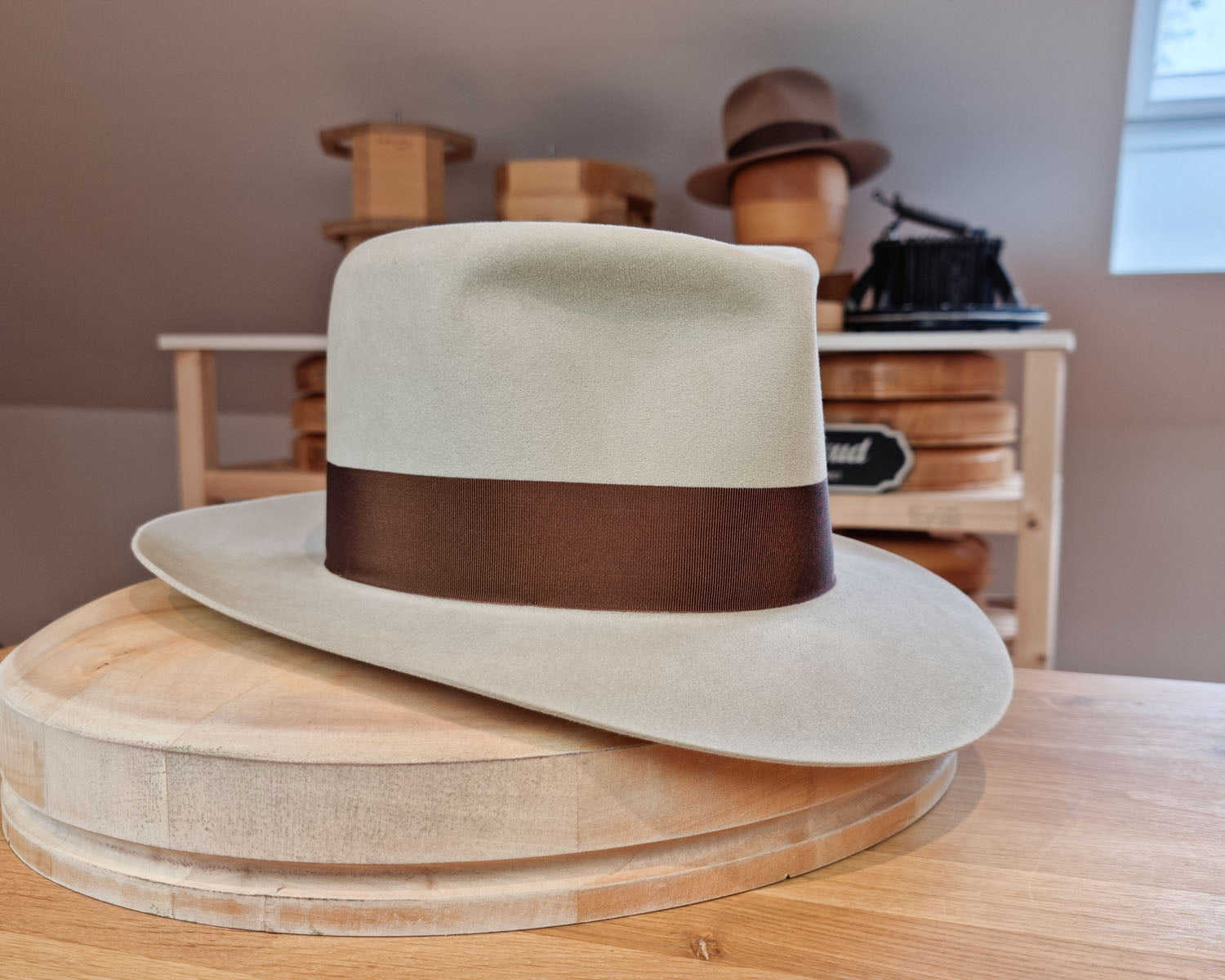 LEIFUR Lucky FEDORA | 100X BEAVER | SILVERBELLY COLOR | SIZE 58, US 7 1/4