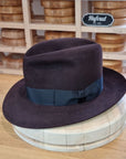 LEIFUR Lucky FEDORA | 100X BEAVER | OXBLOOD COLOR | SIZE 59, US 7 3/8