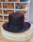 LEIFUR Lucky FEDORA | 100X BEAVER | OXBLOOD COLOR | SIZE 59, US 7 3/8