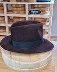 LEIFUR Lucky FEDORA | 100X BEAVER | OXBLOOD COLOR | SIZE 59, US 7 3/8