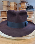 LEIFUR Lucky FEDORA | 100X BEAVER | OXBLOOD COLOR | SIZE 59, US 7 3/8