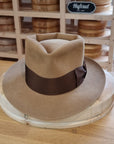 BOGART FEDORA | 50X BEAVER BLEND | CAMEL COLOR |  SIZE 56, US 7