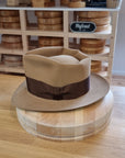 BOGART FEDORA | 50X BEAVER BLEND | CAMEL COLOR |  SIZE 56, US 7