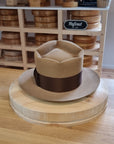 BOGART FEDORA | 50X BEAVER BLEND | CAMEL COLOR |  SIZE 56, US 7