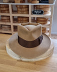 BOGART FEDORA | 50X BEAVER BLEND | CAMEL COLOR |  SIZE 56, US 7