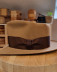 BOGART FEDORA | 50X BEAVER BLEND | CAMEL COLOR |  SIZE 56, US 7