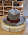 LEIFUR Lucky FEDORA | 50X BEAVER BLEND | WHISKEY COLOR | SIZE 60, US 7 1/2