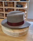 LEIFUR Lucky FEDORA | 50X BEAVER BLEND | WHISKEY COLOR | SIZE 60, US 7 1/2