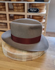 LEIFUR Lucky FEDORA | 50X BEAVER BLEND | WHISKEY COLOR | SIZE 60, US 7 1/2