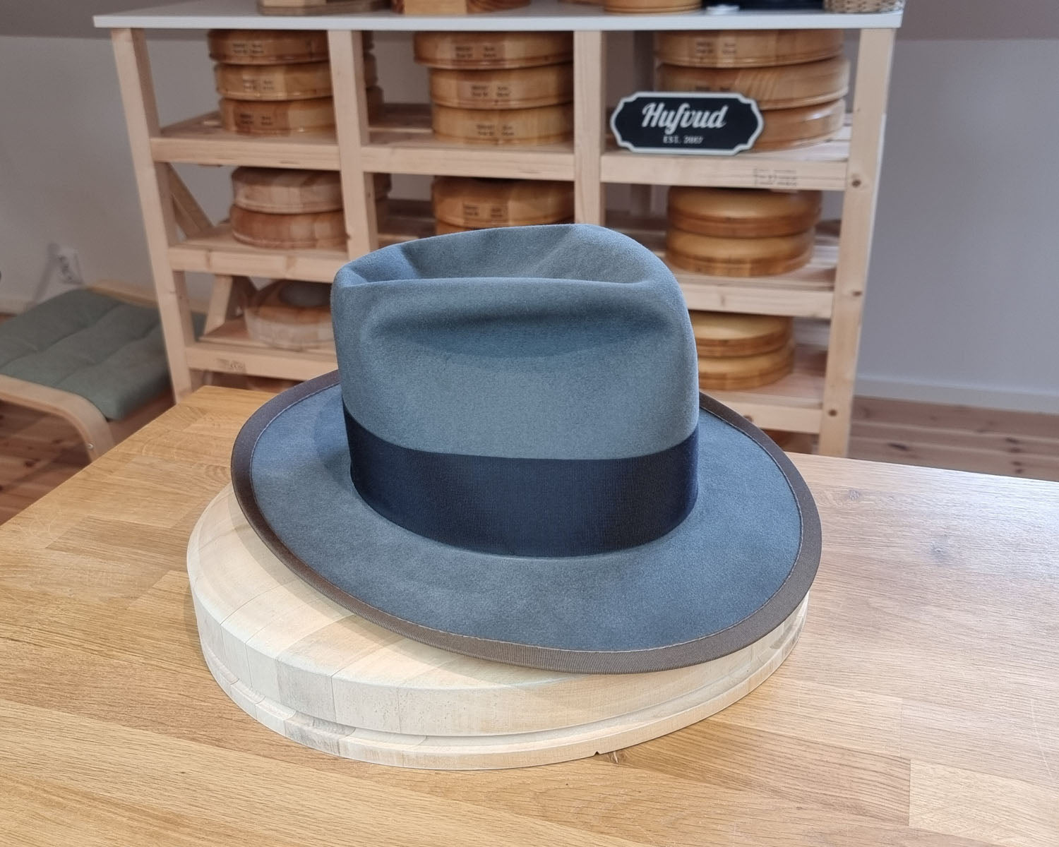 WHIPPET FEDORA | 100X BEAVER | EMERALD GRAY COLOR | SIZE 60, US 7 1/2