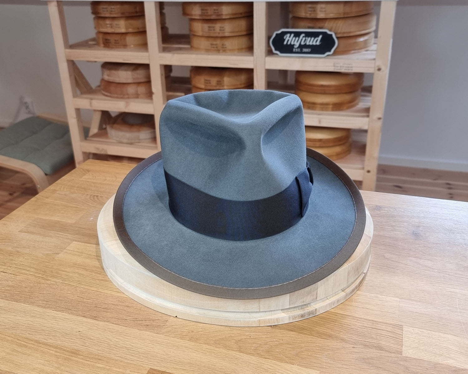 WHIPPET FEDORA | 100X BEAVER | EMERALD GRAY COLOR | SIZE 60, US 7 1/2