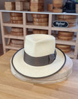 WHIPPET FEDORA | HAND WOVEN ECUADORIAN STRAW | NATURAL COLOR | SIZE 58, US 7 1/4