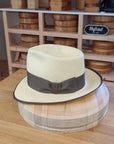 WHIPPET FEDORA | HAND WOVEN ECUADORIAN STRAW | NATURAL COLOR | SIZE 58, US 7 1/4