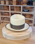 WHIPPET FEDORA | HAND WOVEN ECUADORIAN STRAW | NATURAL COLOR | SIZE 58, US 7 1/4