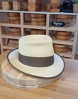 WHIPPET FEDORA | HAND WOVEN ECUADORIAN STRAW | NATURAL COLOR | SIZE 58, US 7 1/4