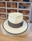 WHIPPET FEDORA | HAND WOVEN ECUADORIAN STRAW | NATURAL COLOR | SIZE 58, US 7 1/4