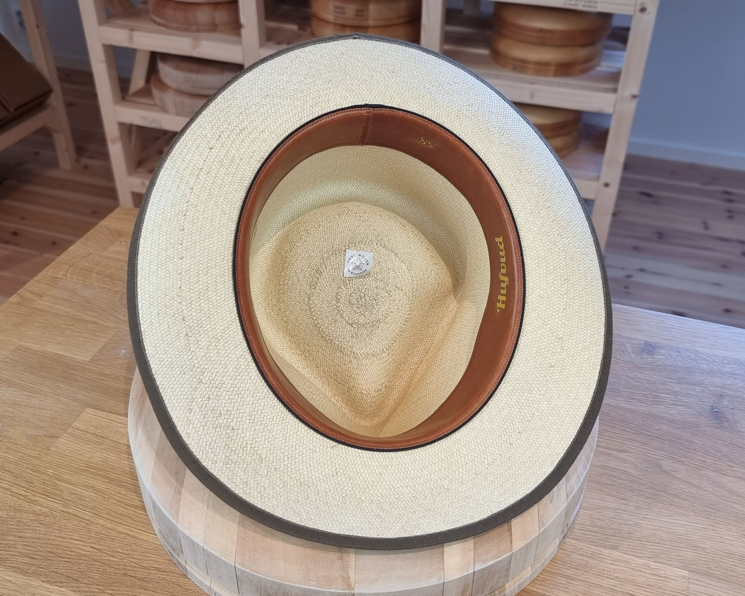 WHIPPET FEDORA | HAND WOVEN ECUADORIAN STRAW | NATURAL COLOR | SIZE 58, US 7 1/4