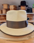 WHIPPET FEDORA | HAND WOVEN ECUADORIAN STRAW | NATURAL COLOR | SIZE 58, US 7 1/4