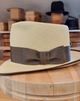 WHIPPET FEDORA | HAND WOVEN ECUADORIAN STRAW | NATURAL COLOR | SIZE 58, US 7 1/4