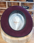 WHIPPET FEDORA | 100X NUTRIA | PLUM COLOR | SIZE 58, US 7 1/4