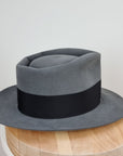 BOGART FEDORA | 50X BEAVER BLEND | EMERALD GRAY COLOR | SIZE 55, US 6 7/8