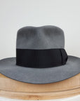 BOGART FEDORA | 50X BEAVER BLEND | EMERALD GRAY COLOR | SIZE 55, US 6 7/8