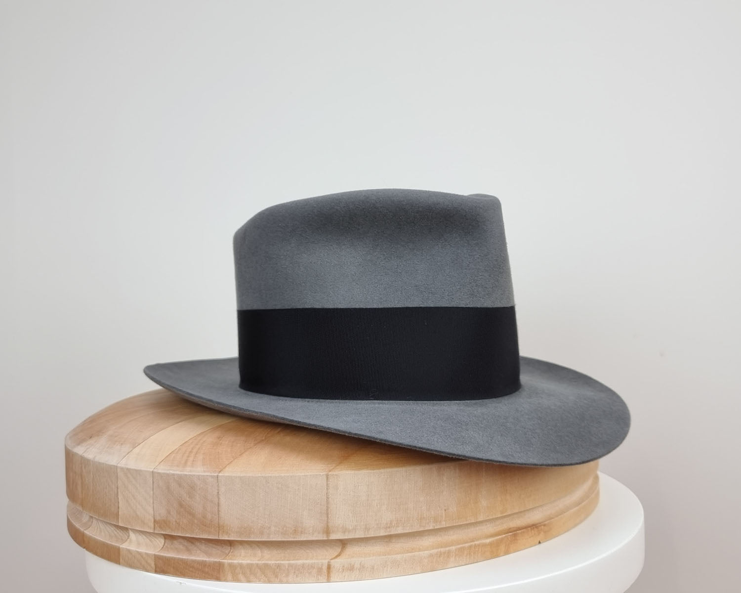 BOGART FEDORA | 50X BEAVER BLEND | EMERALD GRAY COLOR | SIZE 55, US 6 7/8