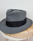 BOGART FEDORA | 50X BEAVER BLEND | EMERALD GRAY COLOR | SIZE 58, US 7 1/4