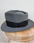 BOGART FEDORA | 50X BEAVER BLEND | EMERALD GRAY COLOR | SIZE 58, US 7 1/4