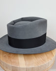 BOGART FEDORA | 50X BEAVER BLEND | EMERALD GRAY COLOR | SIZE 58, US 7 1/4