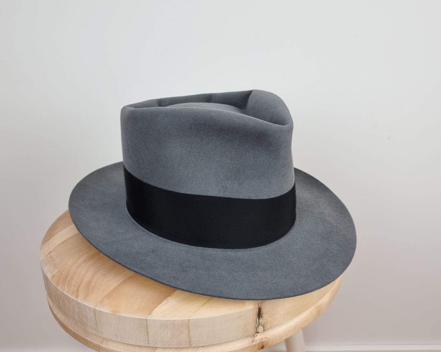 BOGART FEDORA | 50X BEAVER BLEND | EMERALD GRAY COLOR | SIZE 58, US 7 1/4