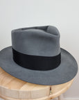 BOGART FEDORA | 50X BEAVER BLEND | EMERALD GRAY COLOR | SIZE 58, US 7 1/4