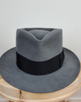 BOGART FEDORA | 50X BEAVER BLEND | EMERALD GRAY COLOR | SIZE 58, US 7 1/4