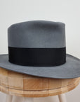 BOGART FEDORA | 50X BEAVER BLEND | EMERALD GRAY COLOR | SIZE 58, US 7 1/4