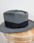 BOGART FEDORA | 50X BEAVER BLEND | EMERALD GRAY COLOR | SIZE 57, US 7 1/8