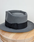 BOGART FEDORA | 50X BEAVER BLEND | EMERALD GRAY COLOR | SIZE 57, US 7 1/8