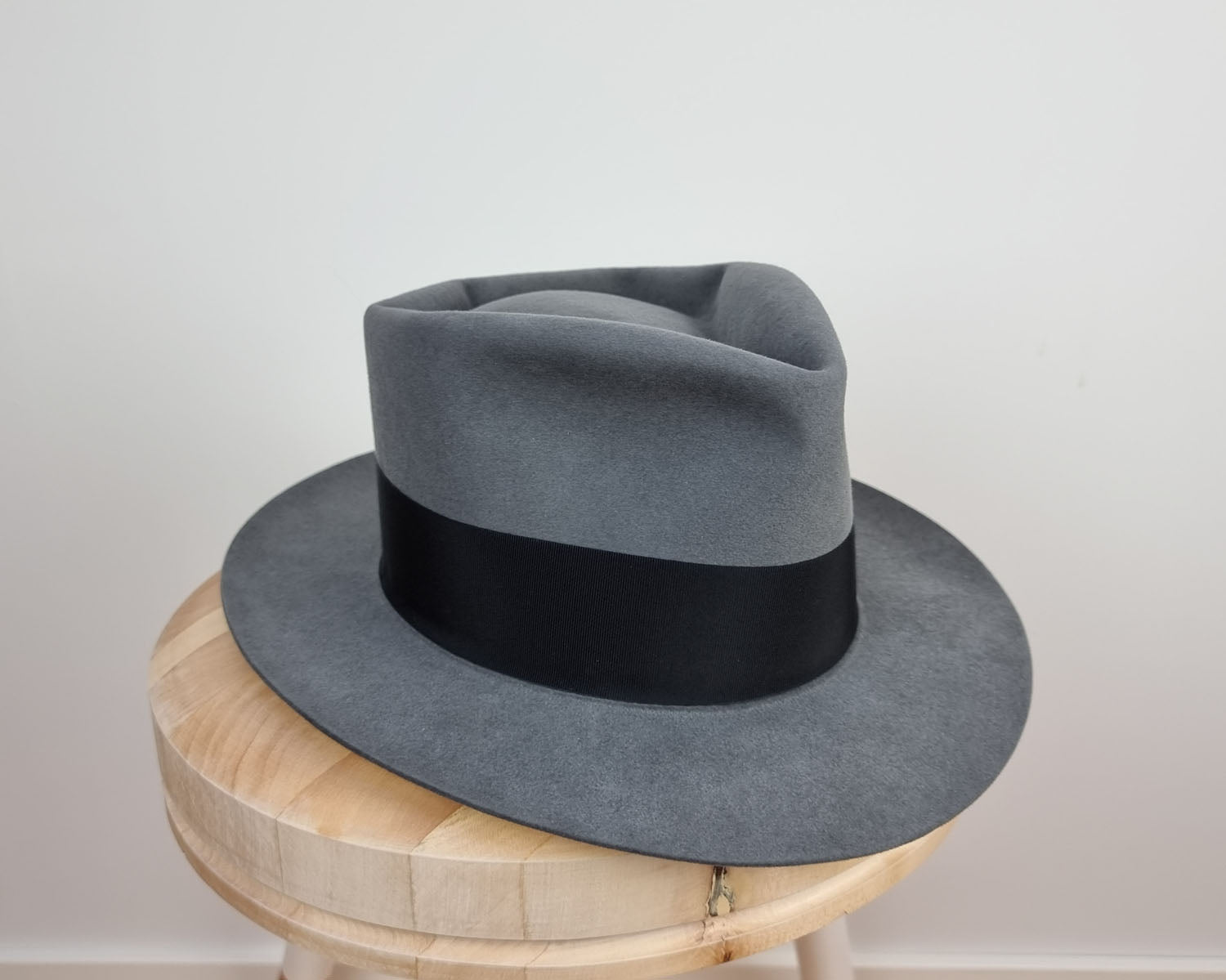 BOGART FEDORA | 50X BEAVER BLEND | EMERALD GRAY COLOR | SIZE 57, US 7 1/8