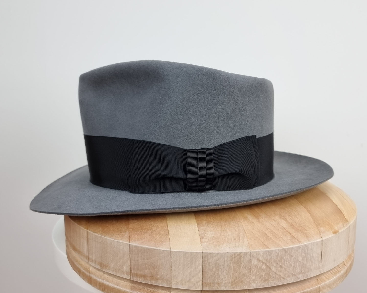 BOGART FEDORA | 50X BEAVER BLEND | EMERALD GRAY COLOR | SIZE 57, US 7 1/8