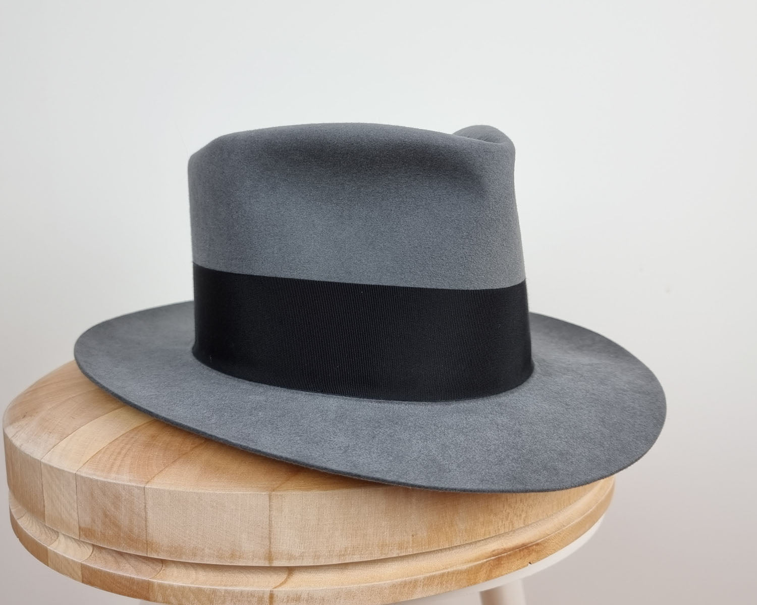 BOGART FEDORA | 50X BEAVER BLEND | EMERALD GRAY COLOR | SIZE 57, US 7 1/8