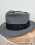 BOGART FEDORA | 50X BEAVER BLEND | EMERALD GRAY COLOR | SIZE 60, US 7 1/2