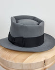 BOGART FEDORA | 50X BEAVER BLEND | EMERALD GRAY COLOR | SIZE 60, US 7 1/2