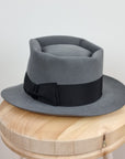 BOGART FEDORA | 50X BEAVER BLEND | EMERALD GRAY COLOR | SIZE 60, US 7 1/2