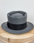 BOGART FEDORA | 50X BEAVER BLEND | EMERALD GRAY COLOR | SIZE 60, US 7 1/2