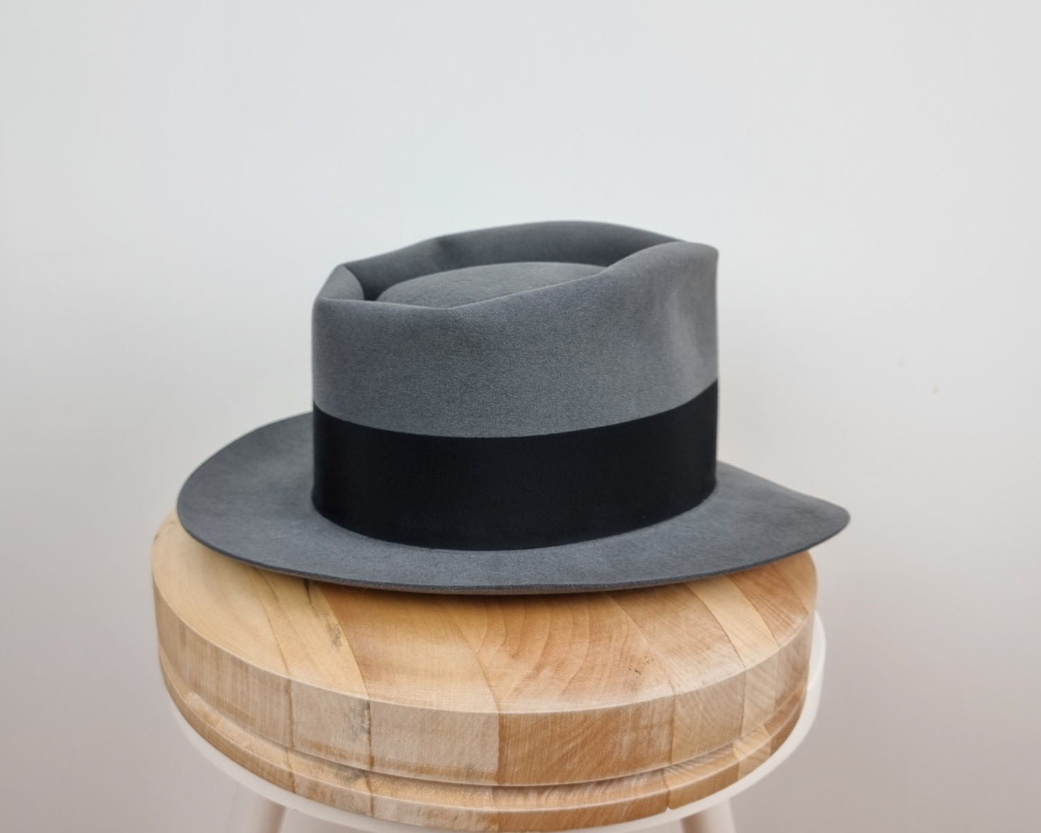 BOGART FEDORA | 50X BEAVER BLEND | EMERALD GRAY COLOR | SIZE 60, US 7 1/2