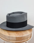 BOGART FEDORA | 50X BEAVER BLEND | EMERALD GRAY COLOR | SIZE 60, US 7 1/2