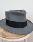 BOGART FEDORA | 50X BEAVER BLEND | EMERALD GRAY COLOR | SIZE 60, US 7 1/2