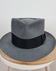 BOGART FEDORA | 50X BEAVER BLEND | EMERALD GRAY COLOR | SIZE 60, US 7 1/2