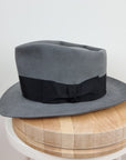 BOGART FEDORA | 50X BEAVER BLEND | EMERALD GRAY COLOR | SIZE 59, US 7 3/8